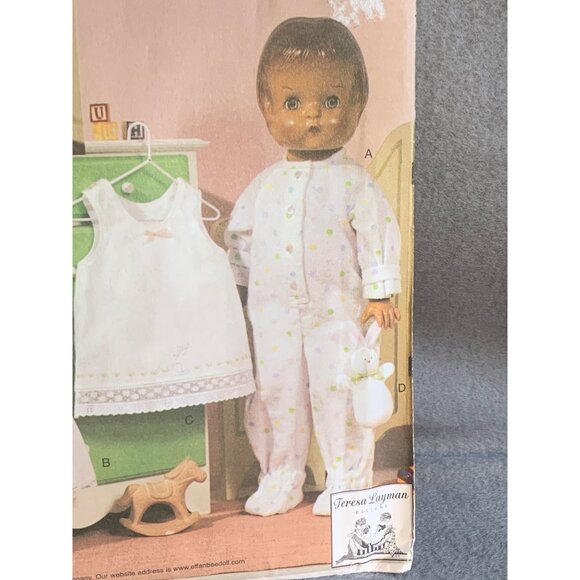 Vogue Doll Pajamas and Undergarments Teresa Layman Pattern 7759 - uncut - Picture 3 of 9